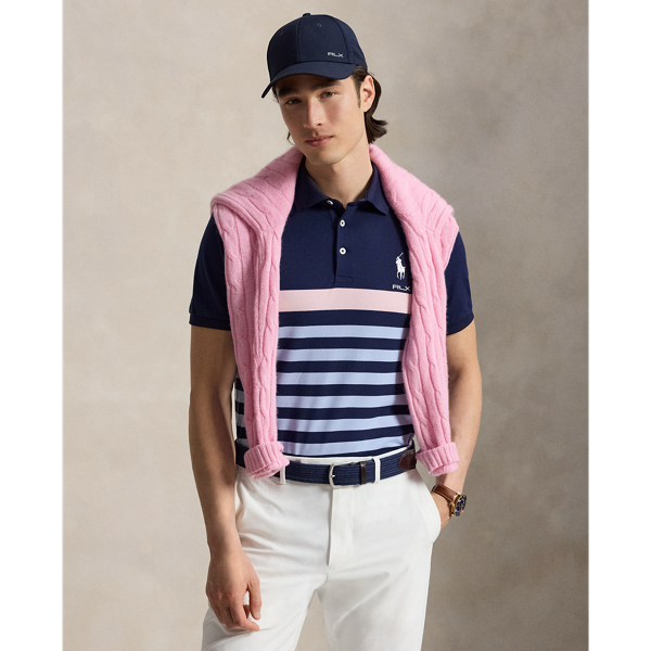 Powder Pink Multi Tailored Fit Performance Polo Shirt RLX 7