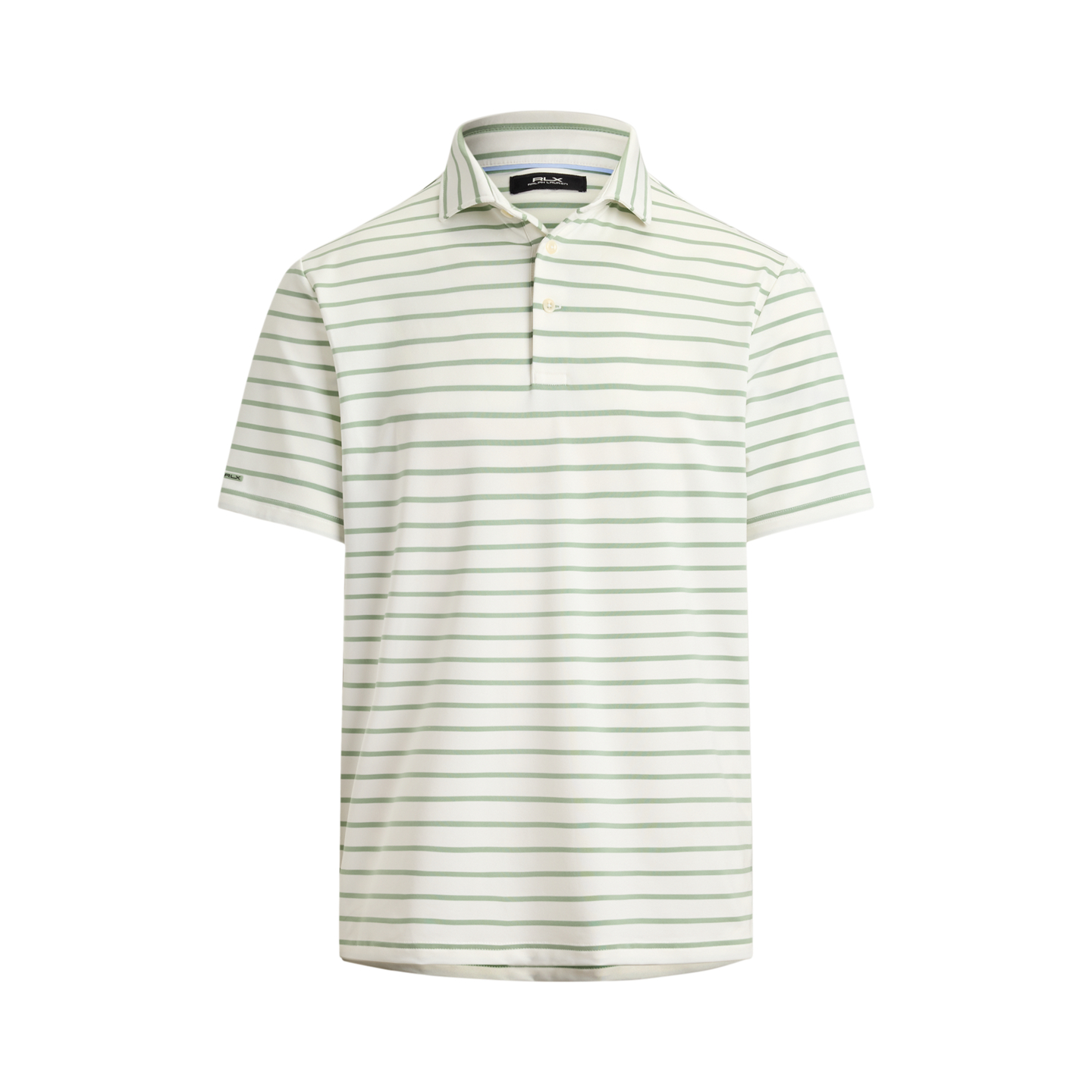 Мужское поло Ralph Lauren Classic Fit Performance Polo, цвет: Светлый зелёный / Белый — фото 4