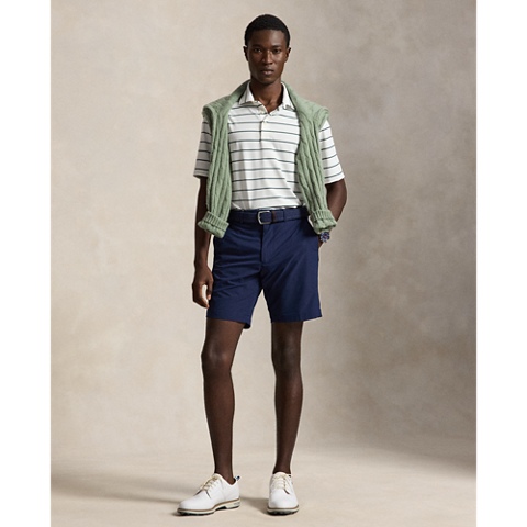 Мужское поло Ralph Lauren Classic Fit Performance Polo, цвет: Белый разноцветный