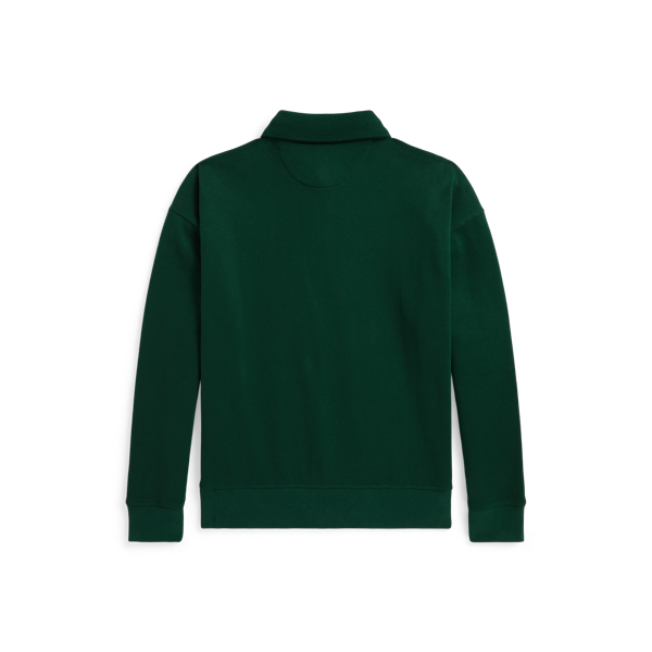 Relaxed Fit Fleece Collared Sweatshirt