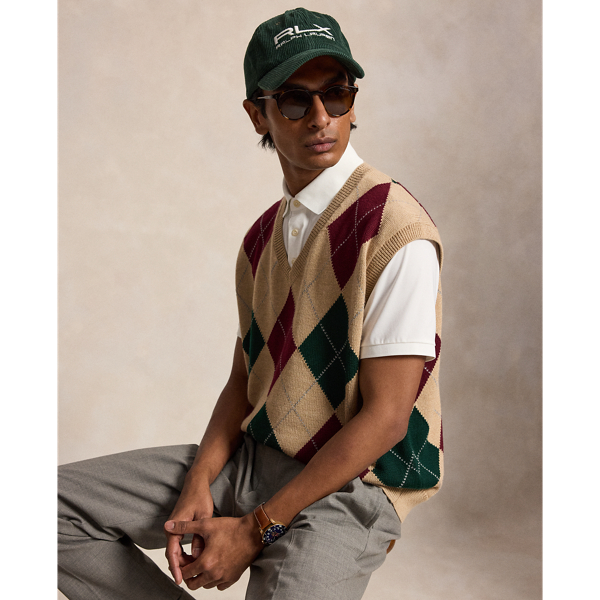 Big Fit Argyle Sweater Vest