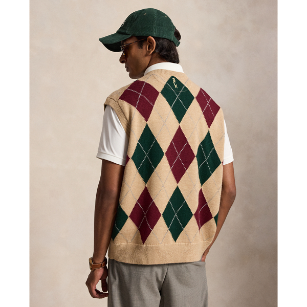 Big Fit Argyle Sweater Vest