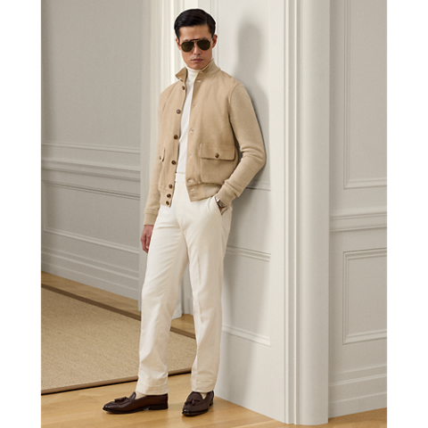 Мужские кардиганы Ralph Lauren Suede-Front Cashmere Cardigan