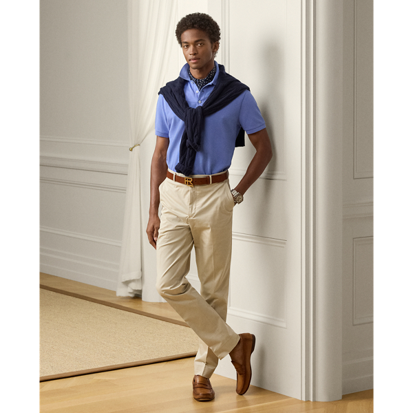 Periwinkle Custom Slim Fit Piqu&eacute; Polo Shirt Purple Label 4