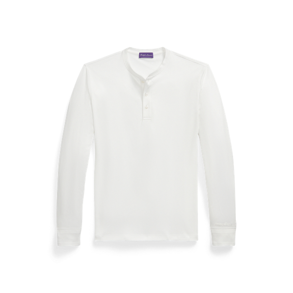 Interlock henley-shirt
