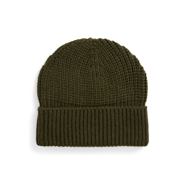 Forest Night Rib-Knit Cashmere Hat Purple Label 2