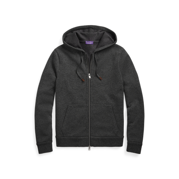 Men's waffle knit zip hoodie best sale