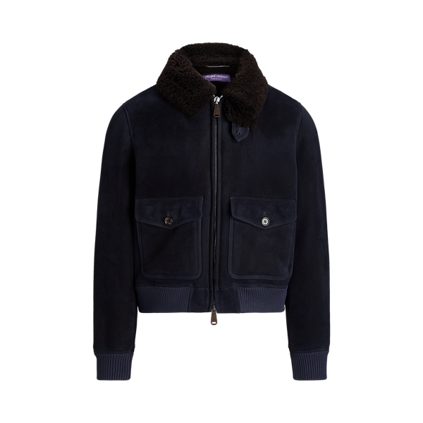 Men s Shearling Bomber Jacket Ralph Lauren