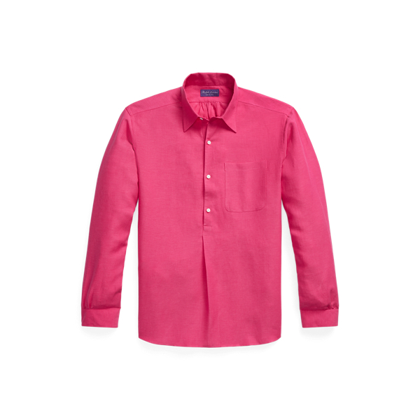 Cabaret / Fuschia Silk-Linen Popover Shirt Purple Label 2
