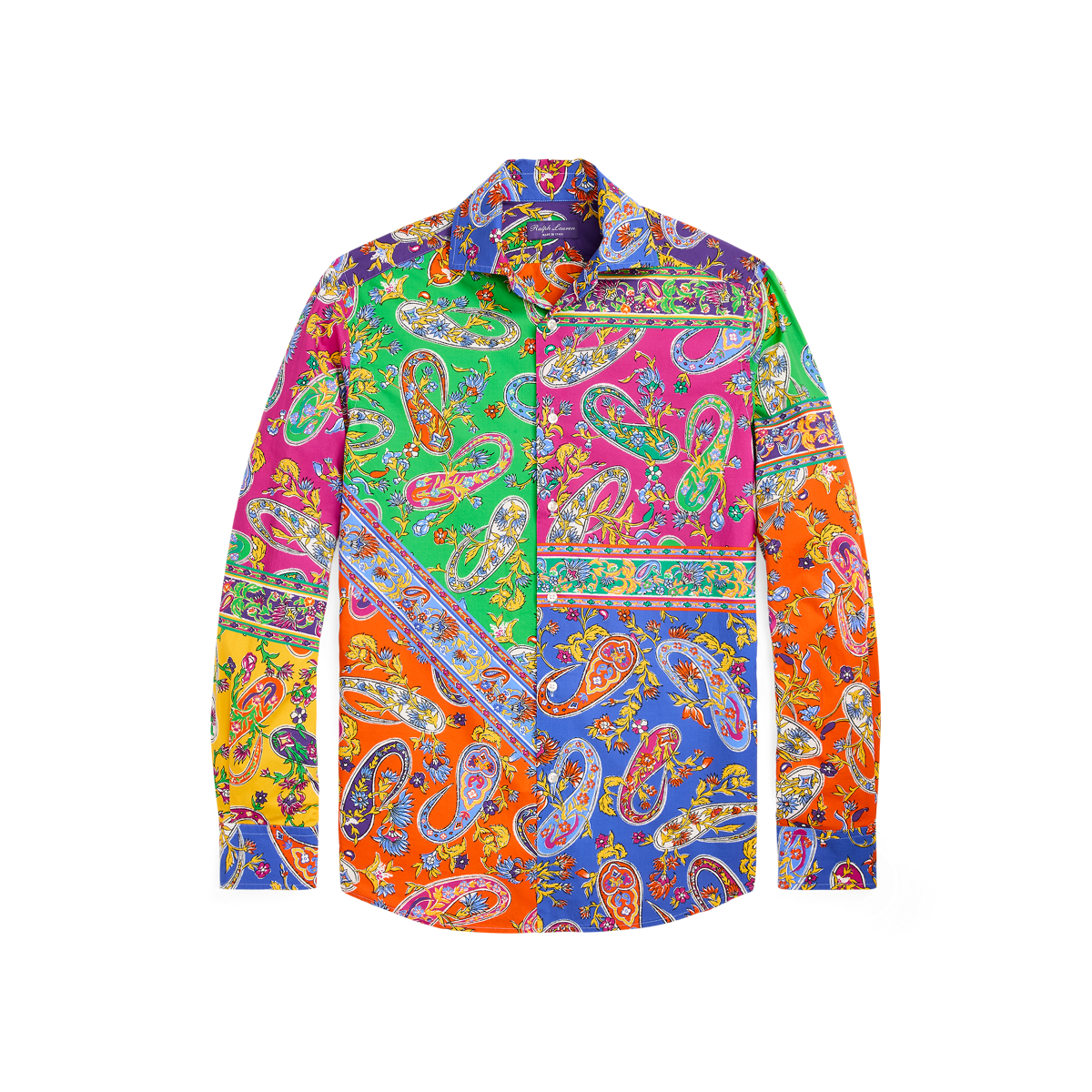 【Paragraph】24SS★ no.030 PAISLEY PATCHWORK T SHIRT Oversize-Streetwear-Paisley-