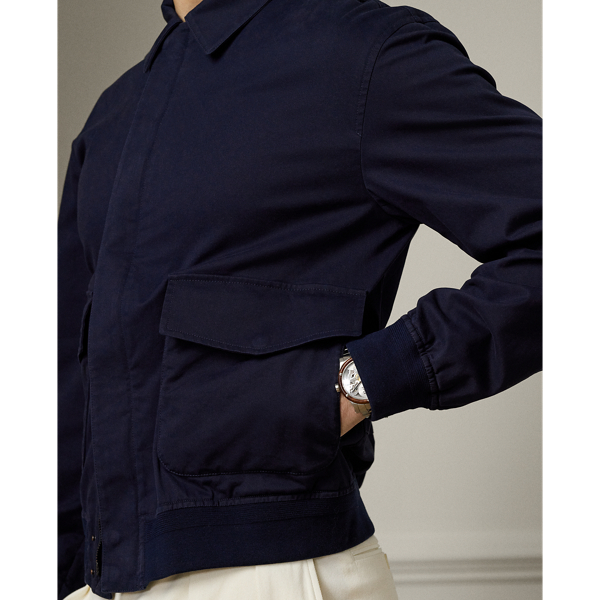Classic Chairman Navy Albertson Stretch Twill Jacket Purple Label 7