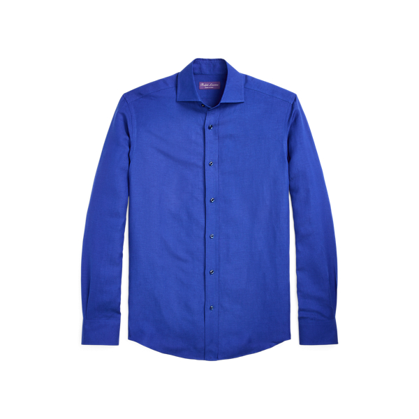 Linen-Silk Canvas Shirt