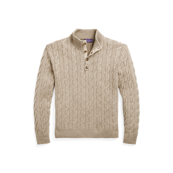 Camisola de gola alta malha de caxemira Purple Label em 1