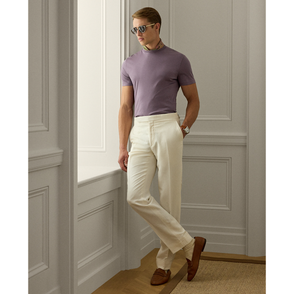 Rundhals-T-Shirt aus Interlock 