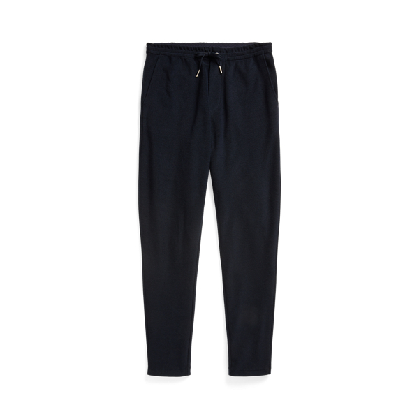 Pantalon en coton &eacute;ponge et soie