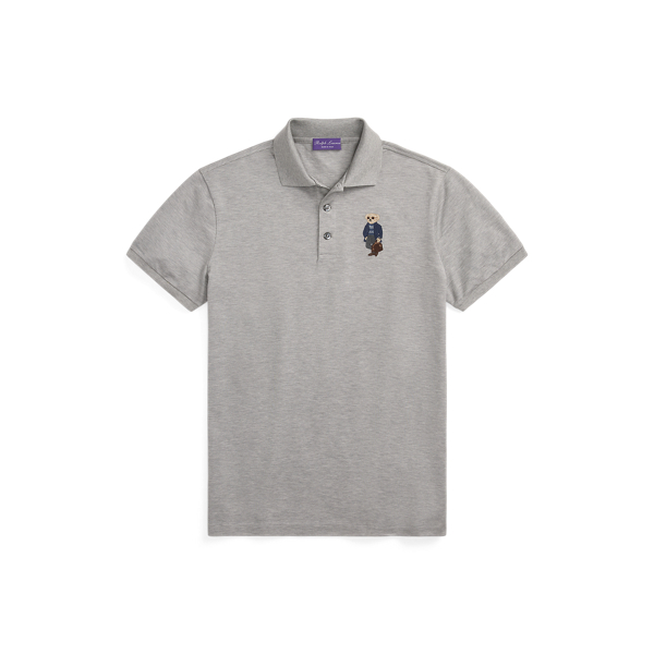 Custom Slim Polo Bear Pique Polo Shirt