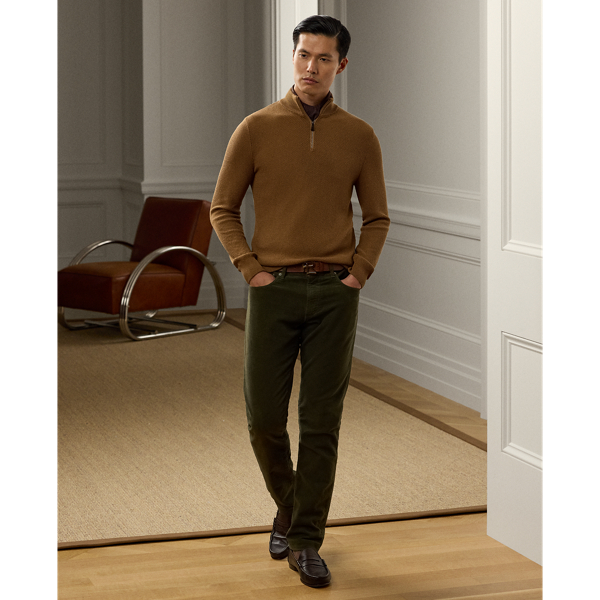 Slim Fit Stretch Moleskin Trouser for Men Ralph Lauren PA