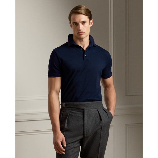 Wool Piqué Polo Shirt