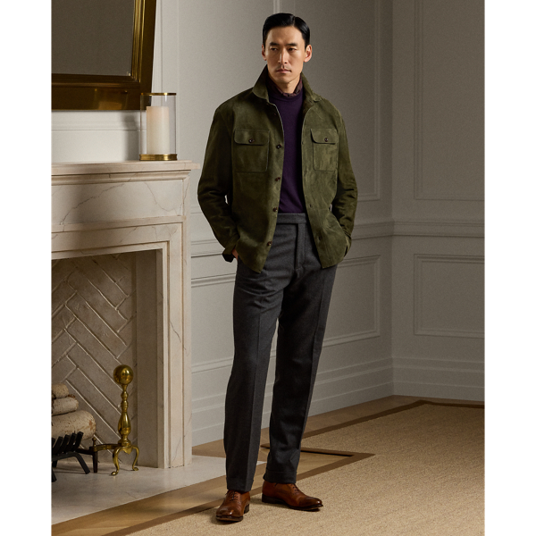 Ralph lauren men's suede jacket online