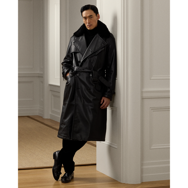 Keating Leather Trench Coat