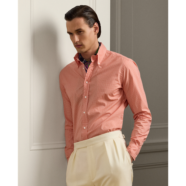 Micro-Gingham Poplin Shirt