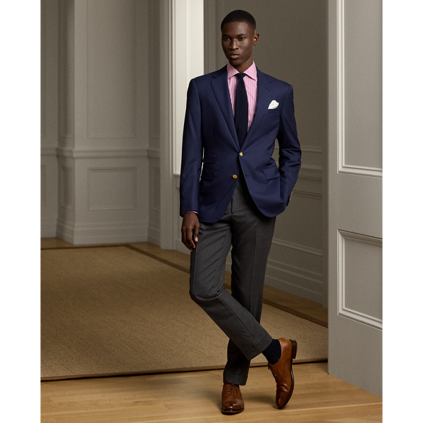 Lilac Rose Bengal-Stripe Poplin Shirt Purple Label 4