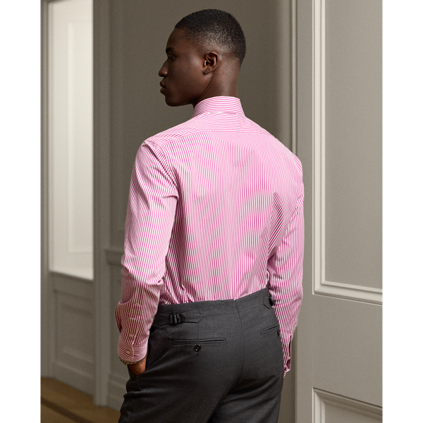 Lilac Rose Bengal-Stripe Poplin Shirt Purple Label 5