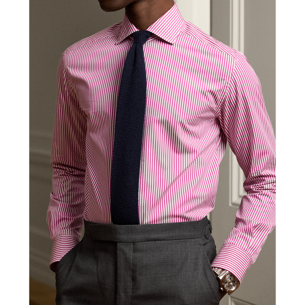 Lilac Rose Bengal-Stripe Poplin Shirt Purple Label 6