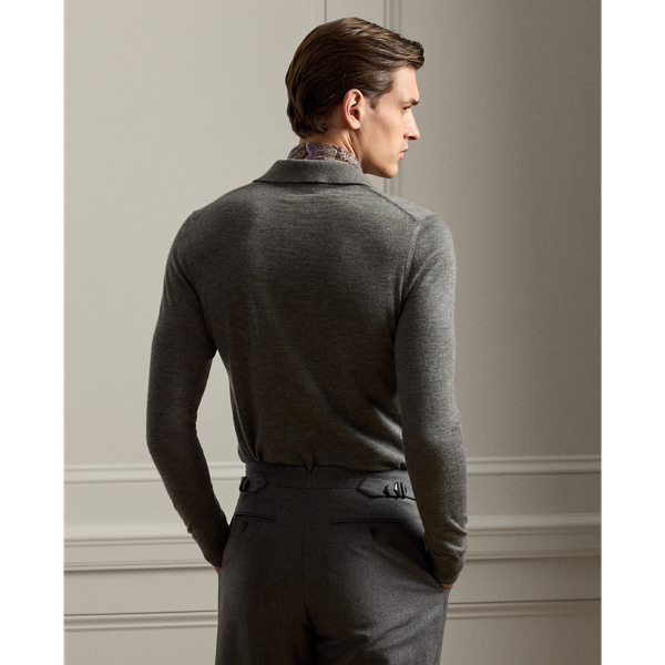 Cashmere Polo-Collar Sweater