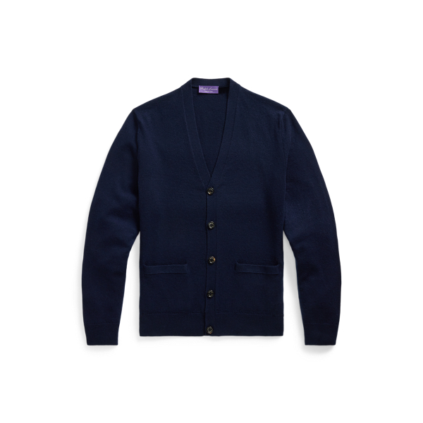 Lauren Ralph Lauren HAND KNIT カーディガン L 90's Ralph Lauren Hand knitted shawl collar cardigan Size: M