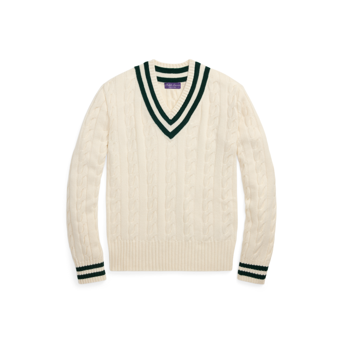 ★★POLO RALPH LAUREN★★ cashmere cricket sweater beige MNP POLO RALPH LAUREN MEN'S COTTON CASHMERE CRICKET SWEATER