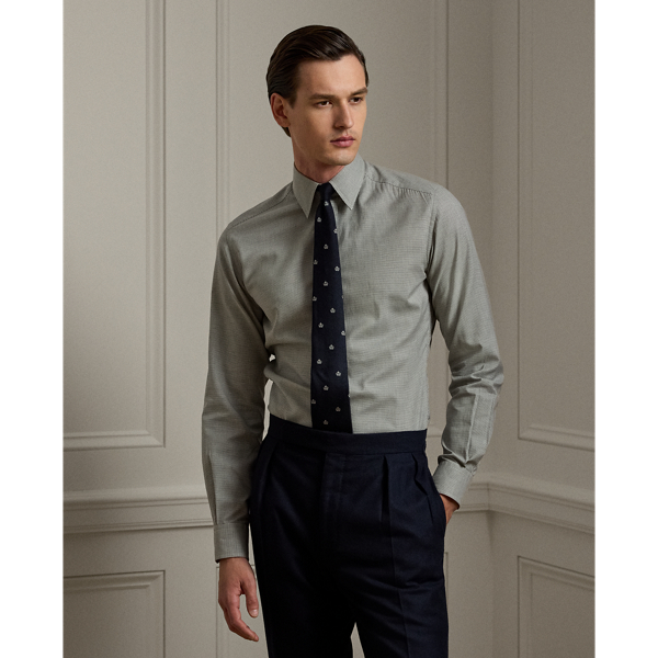 LAUREN RALPH LAURENハウンドトゥースクレープタイネック シャツ LAUREN RALPH LAURENハウンドトゥースクレープタイネック シャツ