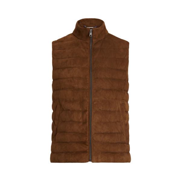 Hoffman Suede Down Waistcoat Purple Label 1