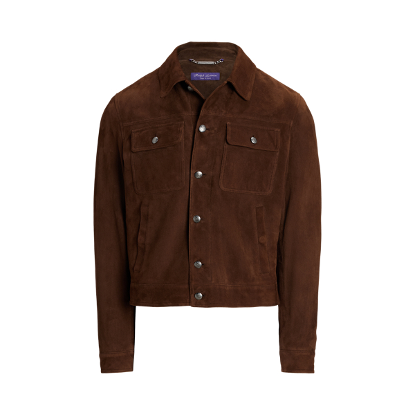 Truckerjacke Weaver aus Wildleder Purple Label in 1