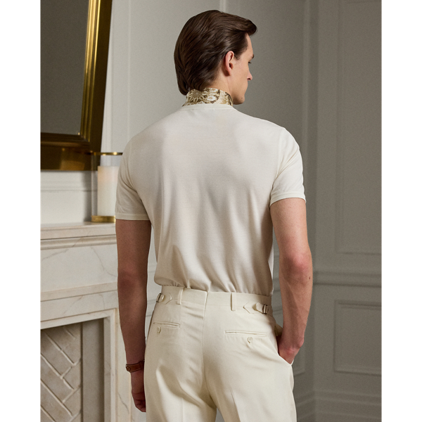 Wool Piqué Crewneck T-Shirt for Men | Ralph Lauren® JO