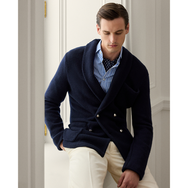 Ralph lauren men's shawl collar sweater hotsell