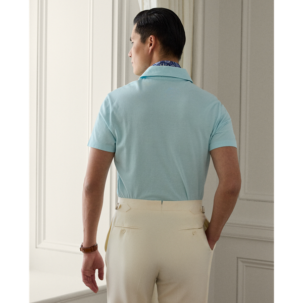Custom Slim Fit Washed Piqué Polo Shirt