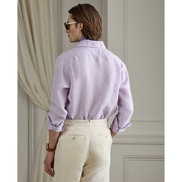 Basket-Weave Linen Shirt