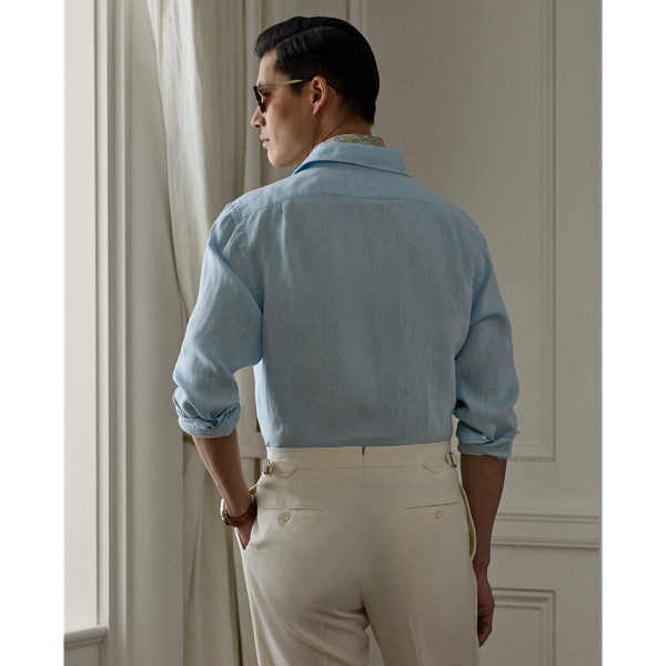 Basket-Weave Linen Shirt