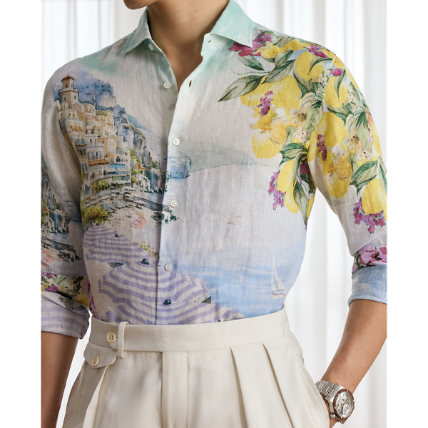 Scenic Print Linen Shirt | Ralph Lauren® Australia