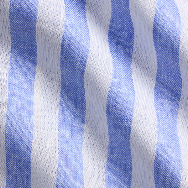 Striped Linen Camp Shirt