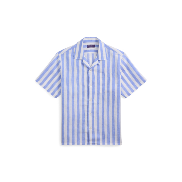 Striped Linen Camp Shirt