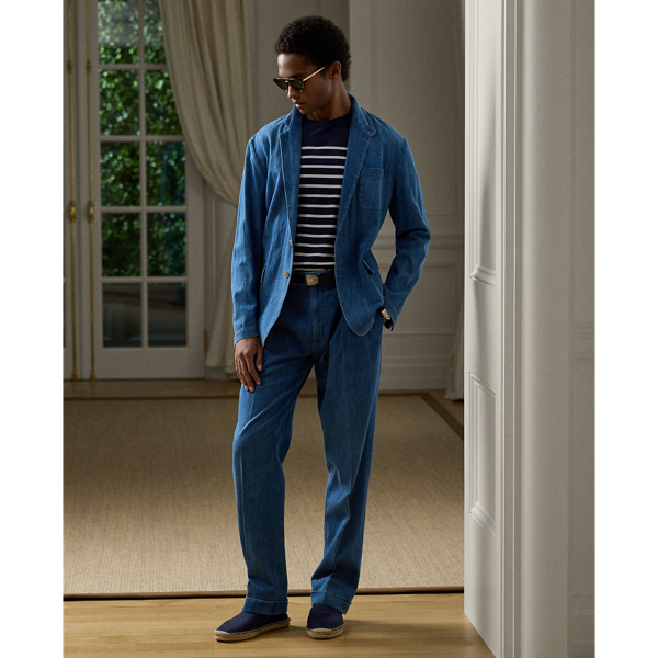 Shore Indigo Handgeschneiderte Denimhose Glenn Purple Label 1