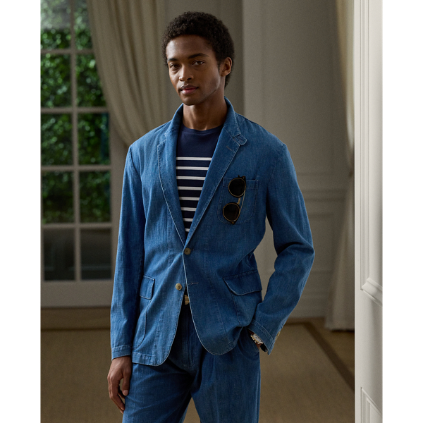 Shore Indigo Denim-Sakko in Indigo Purple Label 1