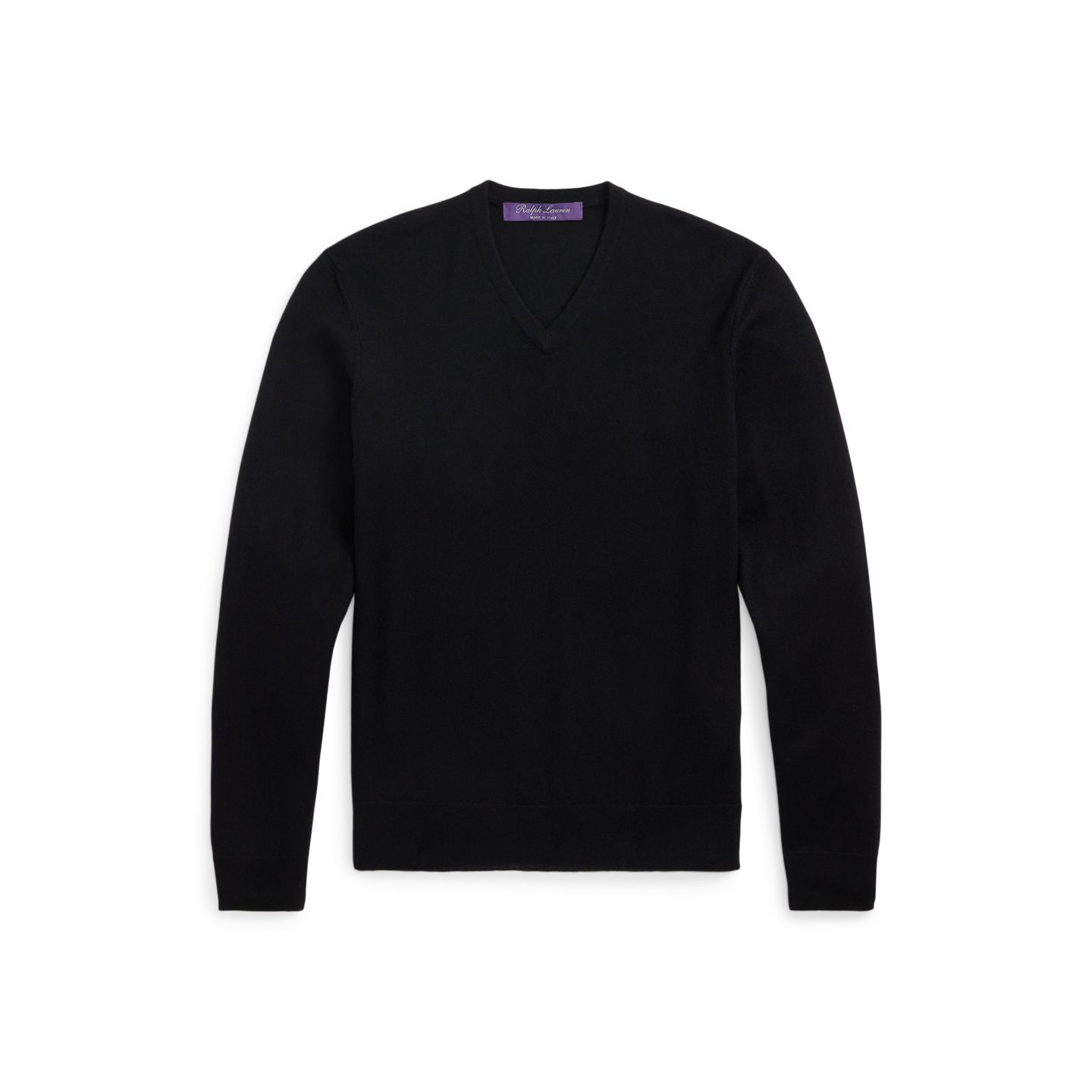 Мужской свитер Ralph Lauren Cashmere V-Neck, цвет: Чёрный — фото 5
