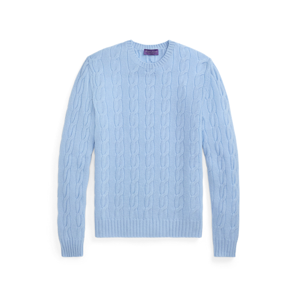 Kaschmirpullover mit Zopfmuster