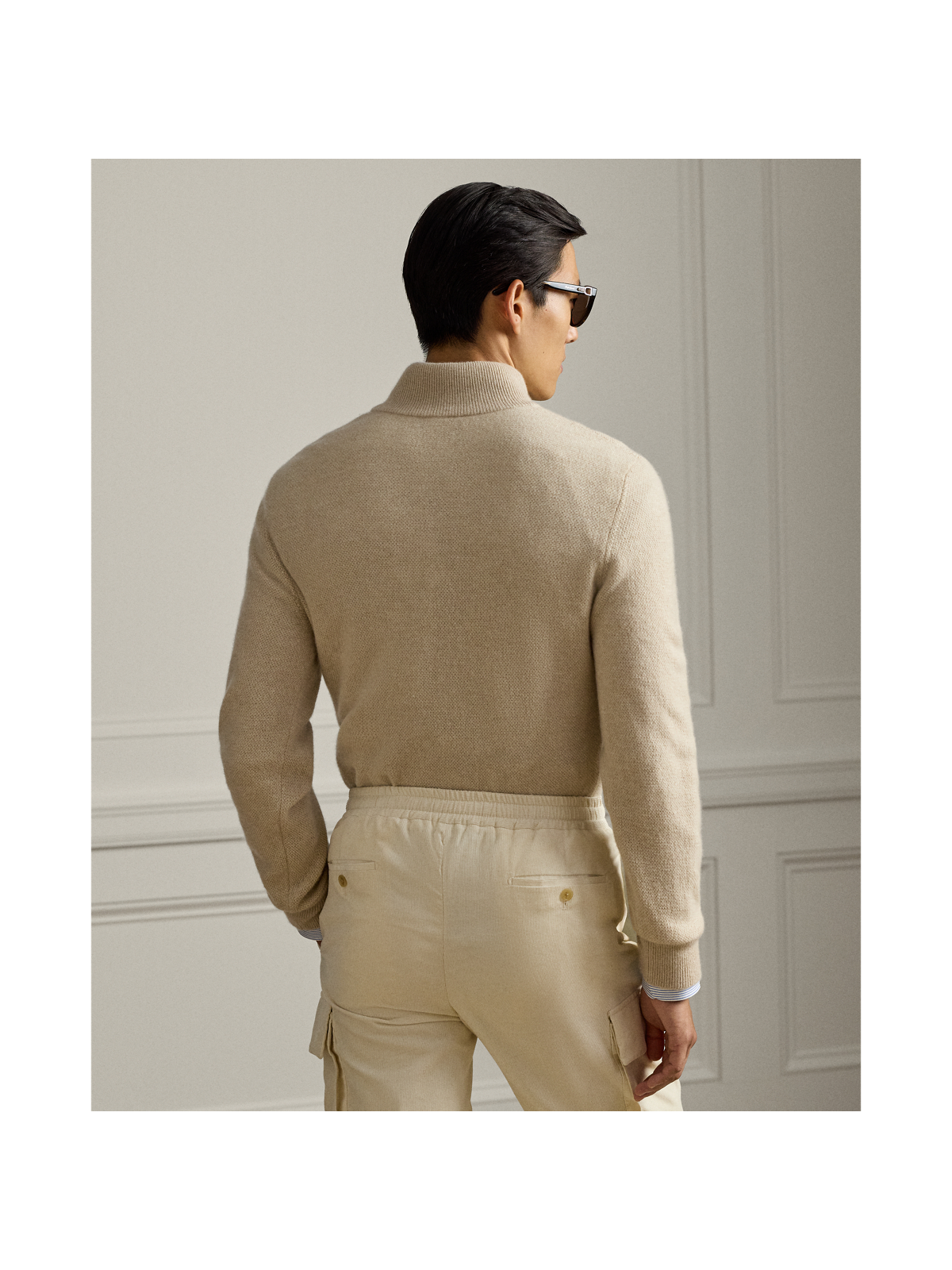 Мужские свитеры Ralph Lauren Birdseye Cashmere Quarter-Zip Sweater — фото 2