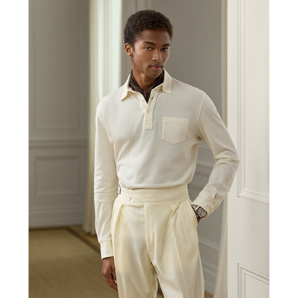 Men's Cream Purple Label Polo Shirts | Ralph Lauren