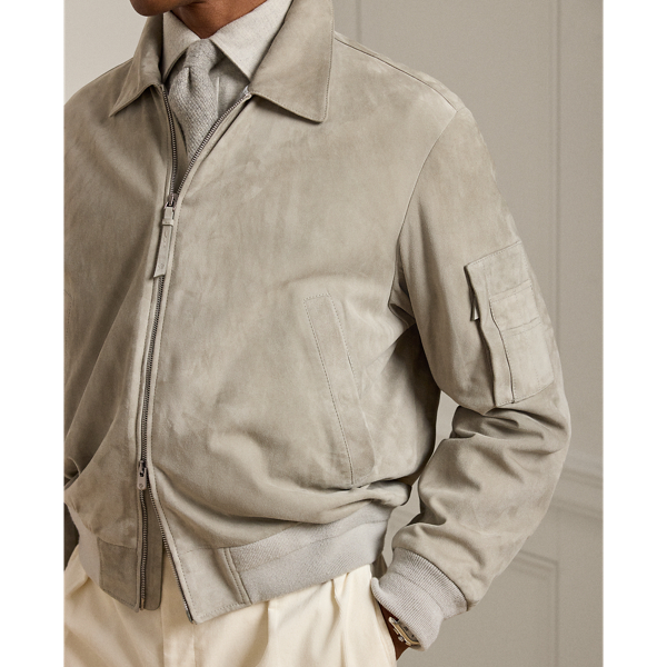 ✨美品✨ ラルフローレン レザージャケット スエード ベージュ 裏地チェック スエード ジャケット | ラルフ ローレン公式オンラインストア