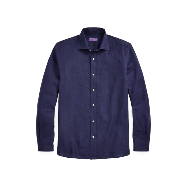 Cotton-Linen Denim Western Shirt